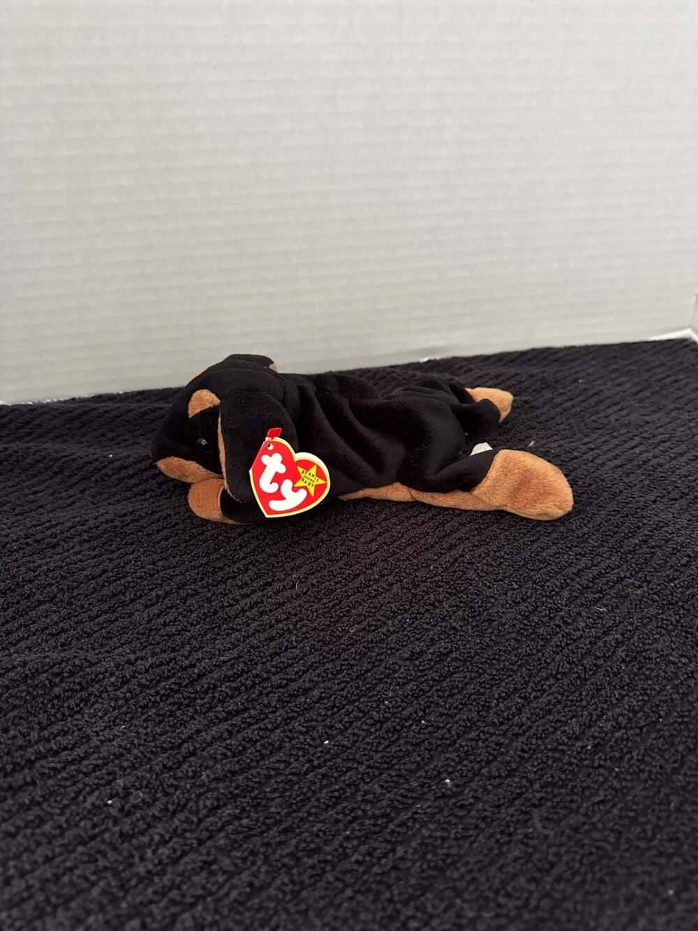 Vintage 1996 Ty Beanie Baby Doby the Doberman Dog Plush